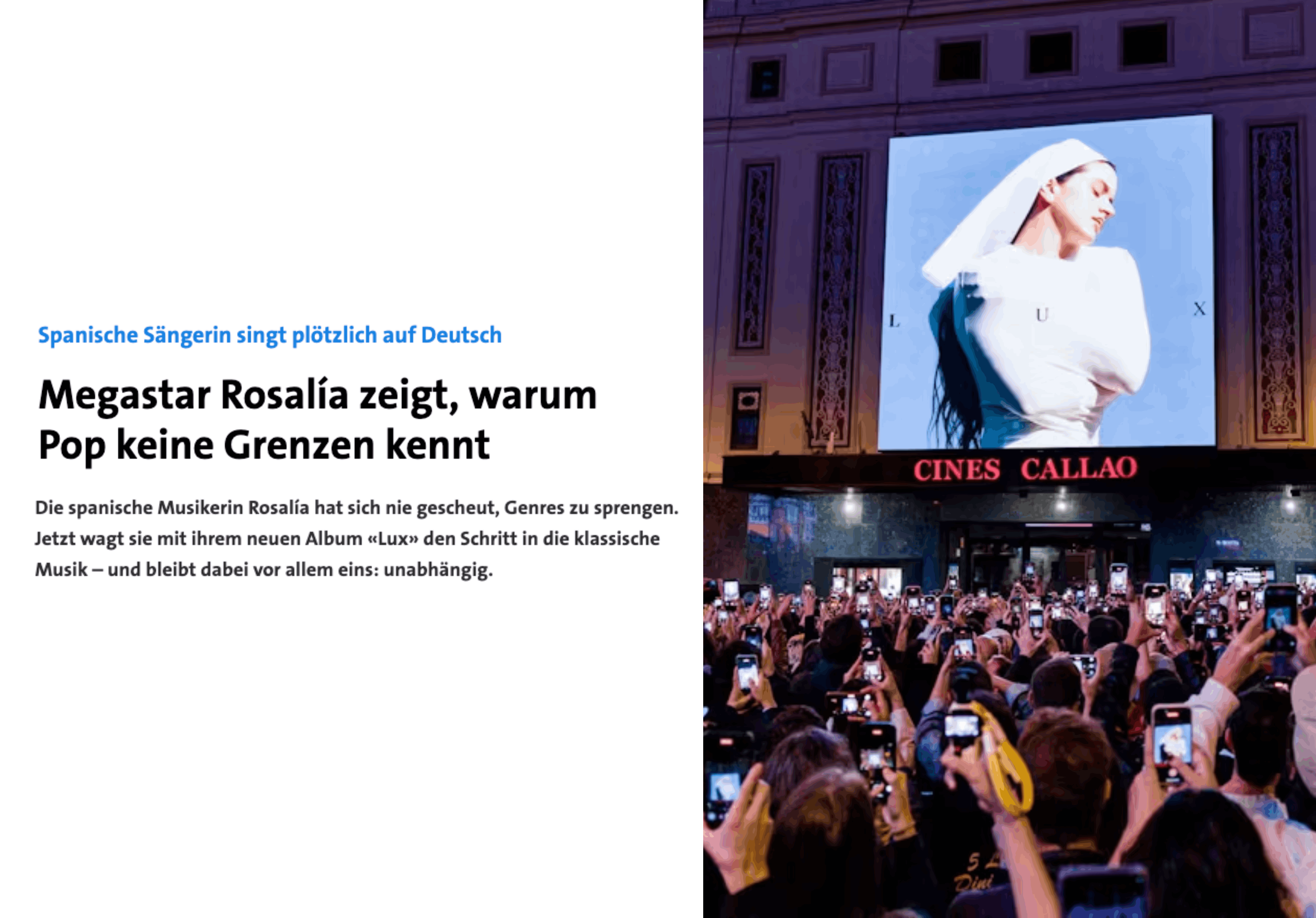 Rezension: Rosalía «Lux» loading=