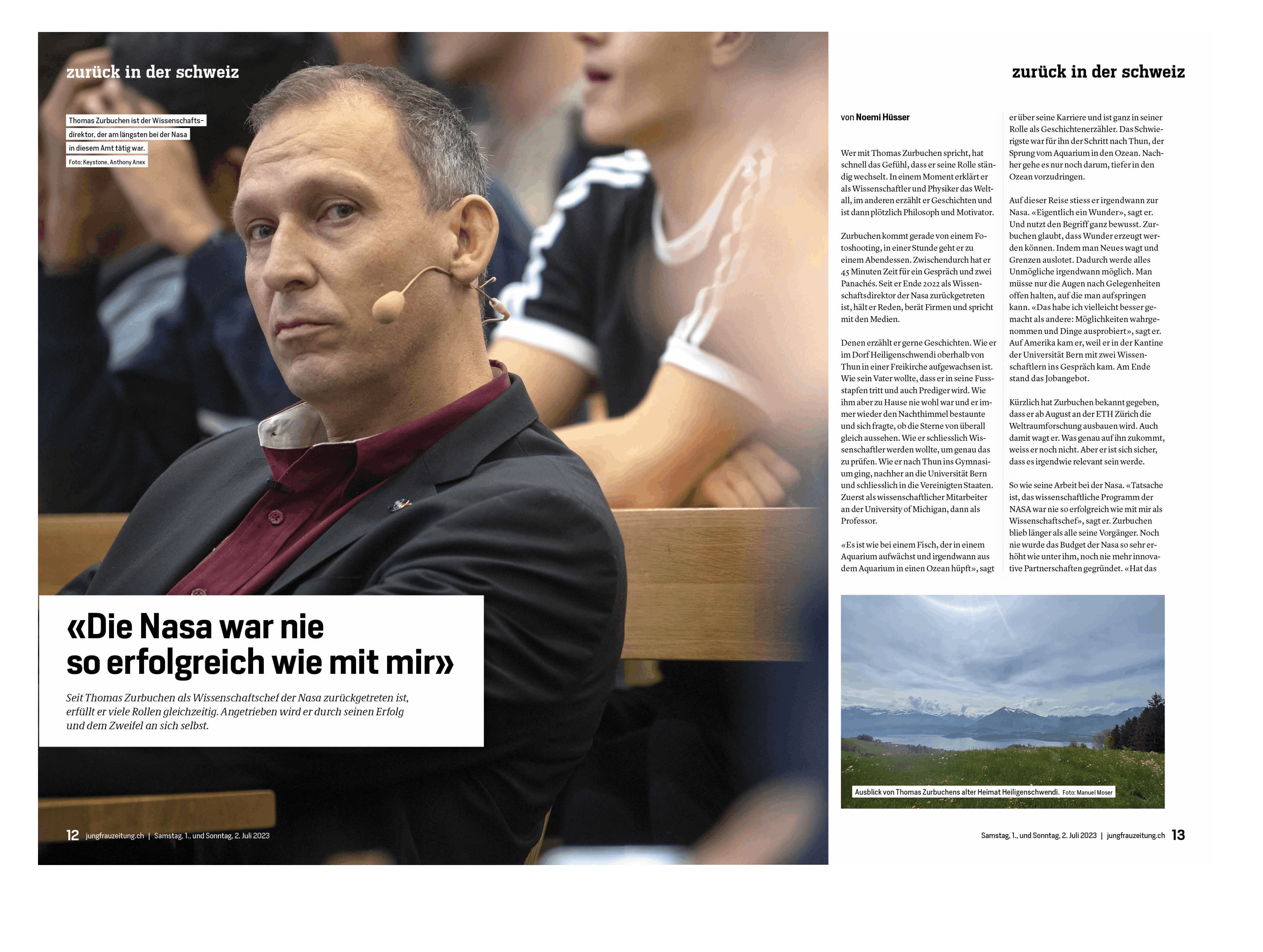 Porträt: Thomas Zurbuchen